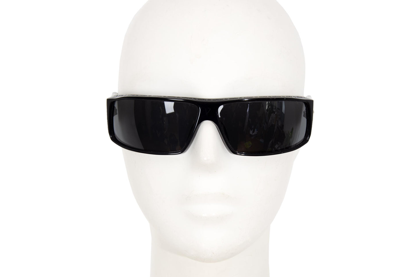 Vintage Robert La Roche sterling silver 925 cross wraparound black acetate sunglasses