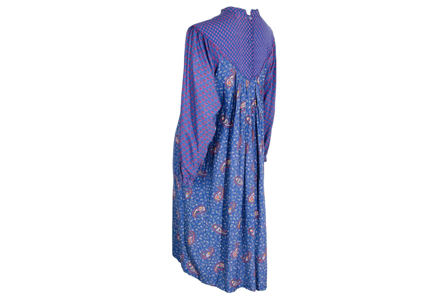 1970s René Derhy Indian bib dress