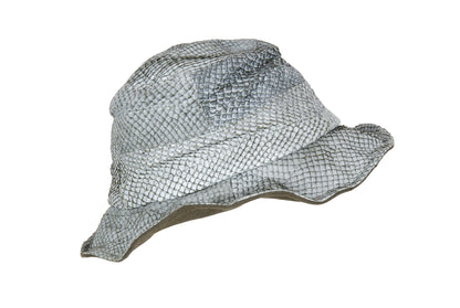 Jacques Le Corre salmon leather avant garde bucket hat / Made in France