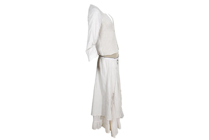 Vintage Cop Copine knit cardigan and skirt set / Made in France
