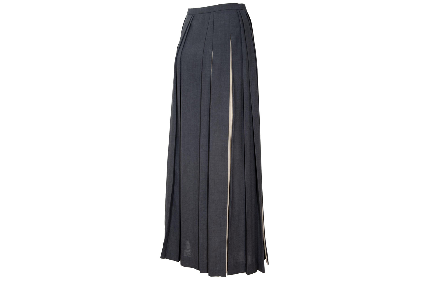 Vintage "IWISH" by Yohji Yamamoto long pleated skirt with contrasting panels / Made in Japan