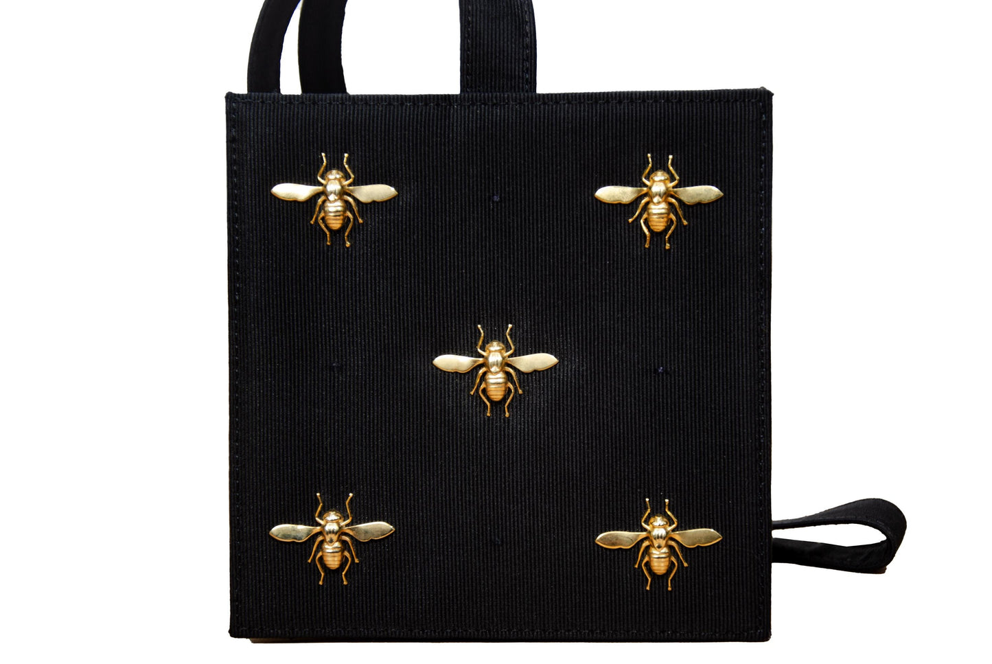 Rare Vintage 31 Février Paris Mini Tote with Gold Bees