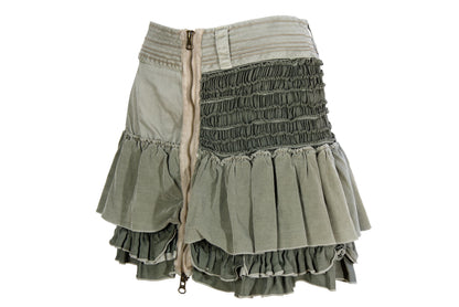 2000s Marithé + François Girbaud cotton & silk mini skirt / Made in Italy