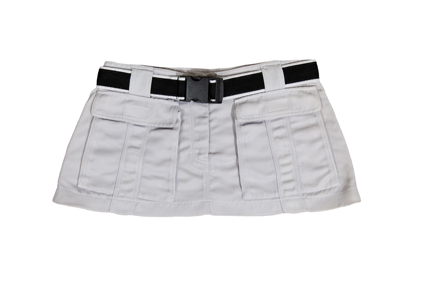 Jean-Paul Gaultier technical micro cargo skirt / Vintage JPG clip buckle mini skirt / Made in Italy