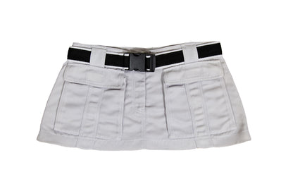 Jean-Paul Gaultier technical micro cargo skirt / Vintage JPG clip buckle mini skirt / Made in Italy
