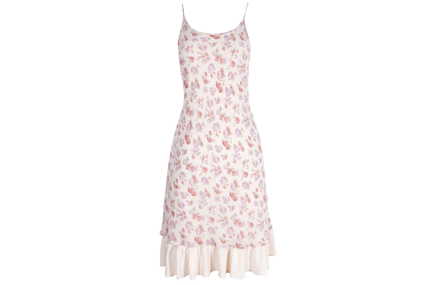 Vintage 100% silk floral print soft pink backless mini dress / Made in Italy
