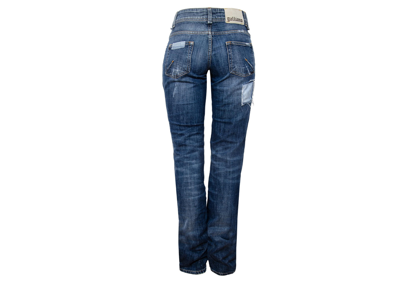 2000s Galliano low rise patchwork jeans / Made in Italy