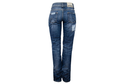 2000s Galliano low rise patchwork jeans / Made in Italy