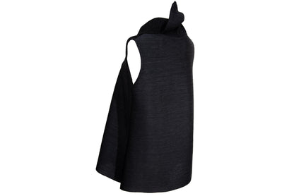 Vintage Koibito Misaki permanent pleats asymmetrical collar loose fit avant garde tunic / Made in Japan