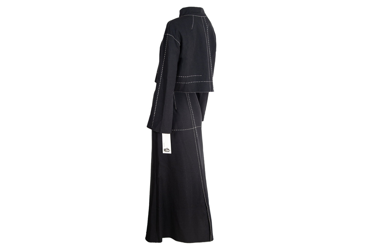 90s Ritsuko Shirahama cropped jacket and maxi skirt two piece set / Made in Japan