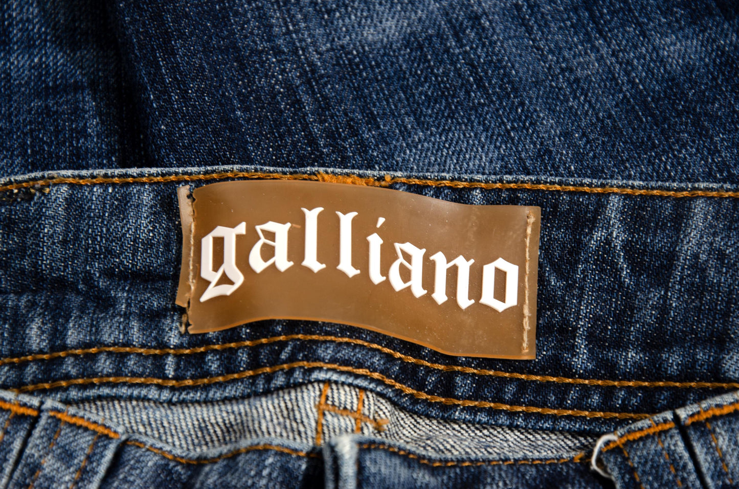 2000s Galliano low rise patchwork jeans / Made in Italy