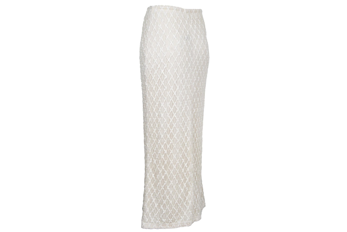 Vintage Y's "I Wish" by Yohji Yamamoto cream lace maxi skirt / Made in Japan