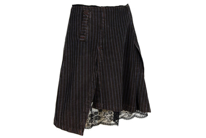 Vintage Sportmax silk lace trim mini skirt / Made in Italy