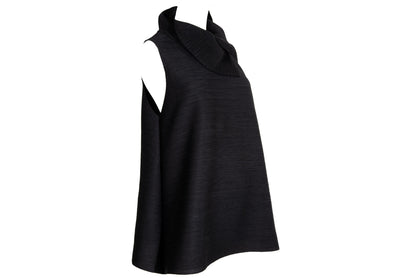 Vintage Koibito Misaki permanent pleats asymmetrical collar loose fit avant garde tunic / Made in Japan
