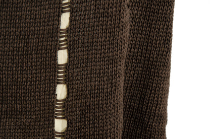 Vintage PierAntonioGaspari brown cotton knit convertible 2-in-1 sleeveless top - Made in Italy