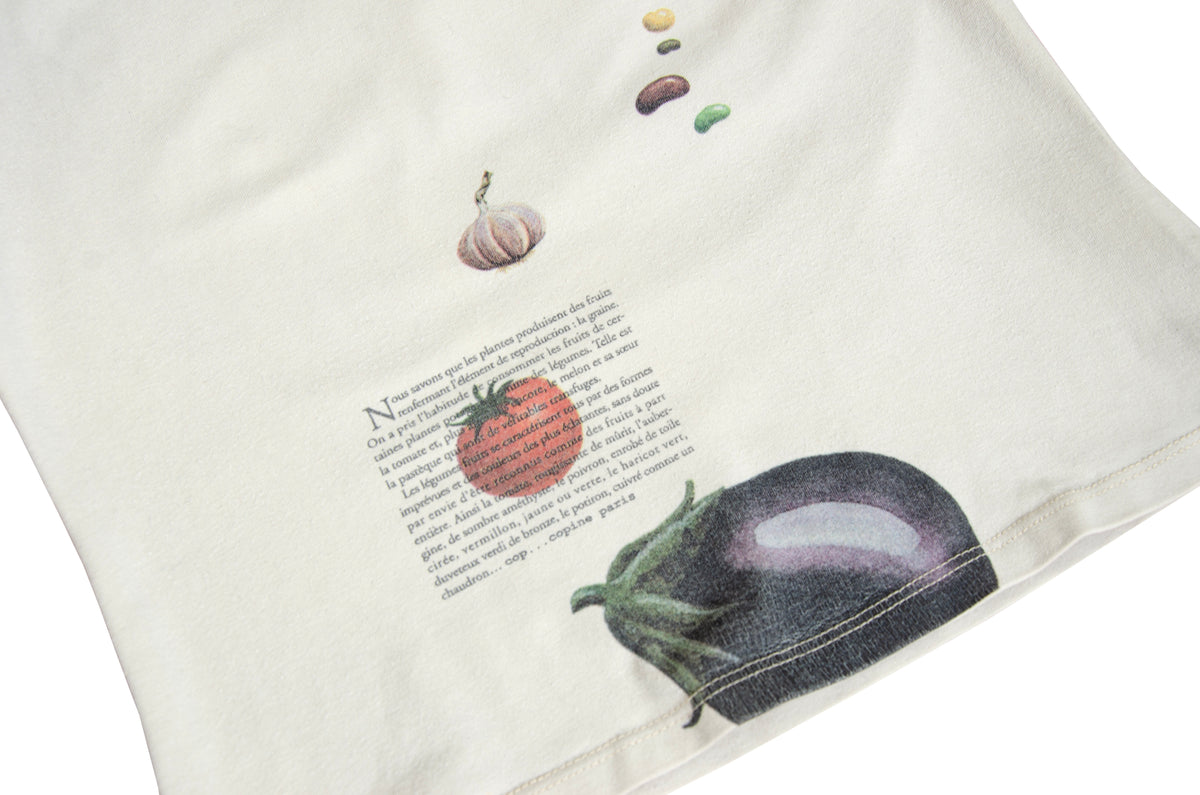 Vintage Cop Copine botanical vegetable print sleeveless tank top - Y2K early 2000s