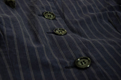 90s Marcel Marongiu pinstripe waistcoat - 100% cotton - Made in France