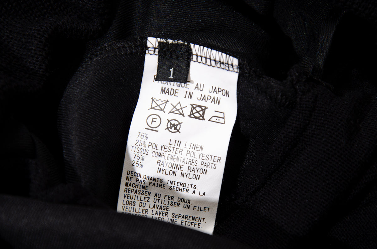 Vintage Y's by Yohji Yamamoto linen blend knit overskirt pants - Made in Japan