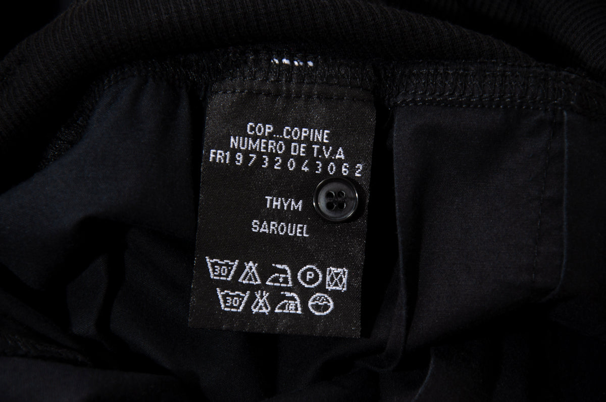 2000s Cop Copine convertible black low crotch pants or strapless jumpsuit