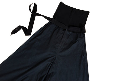 2000s Cop Copine convertible black low crotch pants or strapless jumpsuit