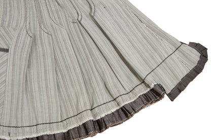 2000s Marithé + François Girbaud layered asymmetrical button front skirt - Made in Italy
