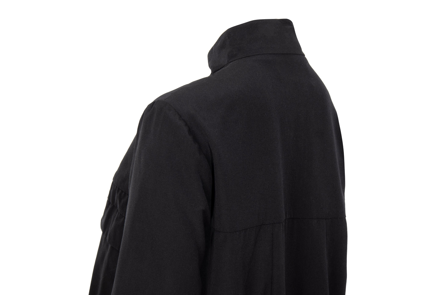 Vintage Chloé black military inspired double breasted lightweight coat - Made in France