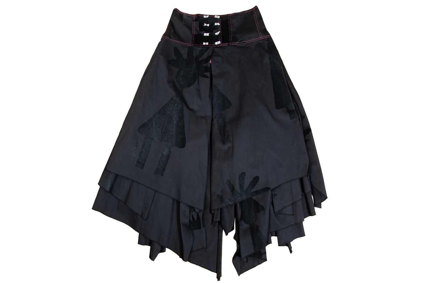 RARE Biche de Bere asymmetric top and corset skirt two piece set