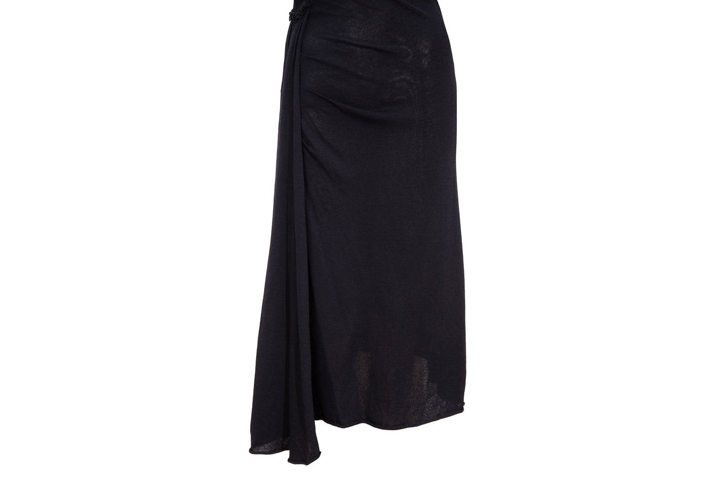 Vintage Italian brand draped asymmetrical spaghetti straps dress - Made in Italy