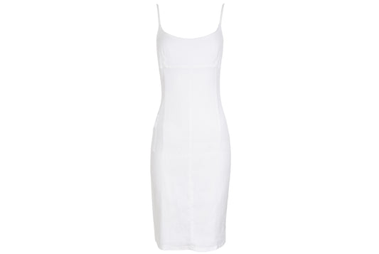 Vintage Armani Jeans linen blend utility cargo mini sleeveless dress