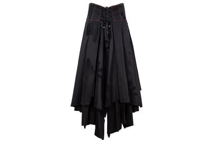 RARE Biche de Bere asymmetric top and corset skirt two piece set
