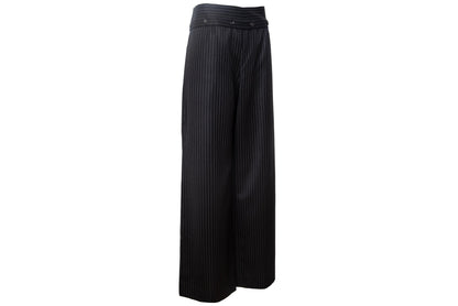 Vintage Marcel Marongiu menswear inspired wool wide leg pants / Made in France