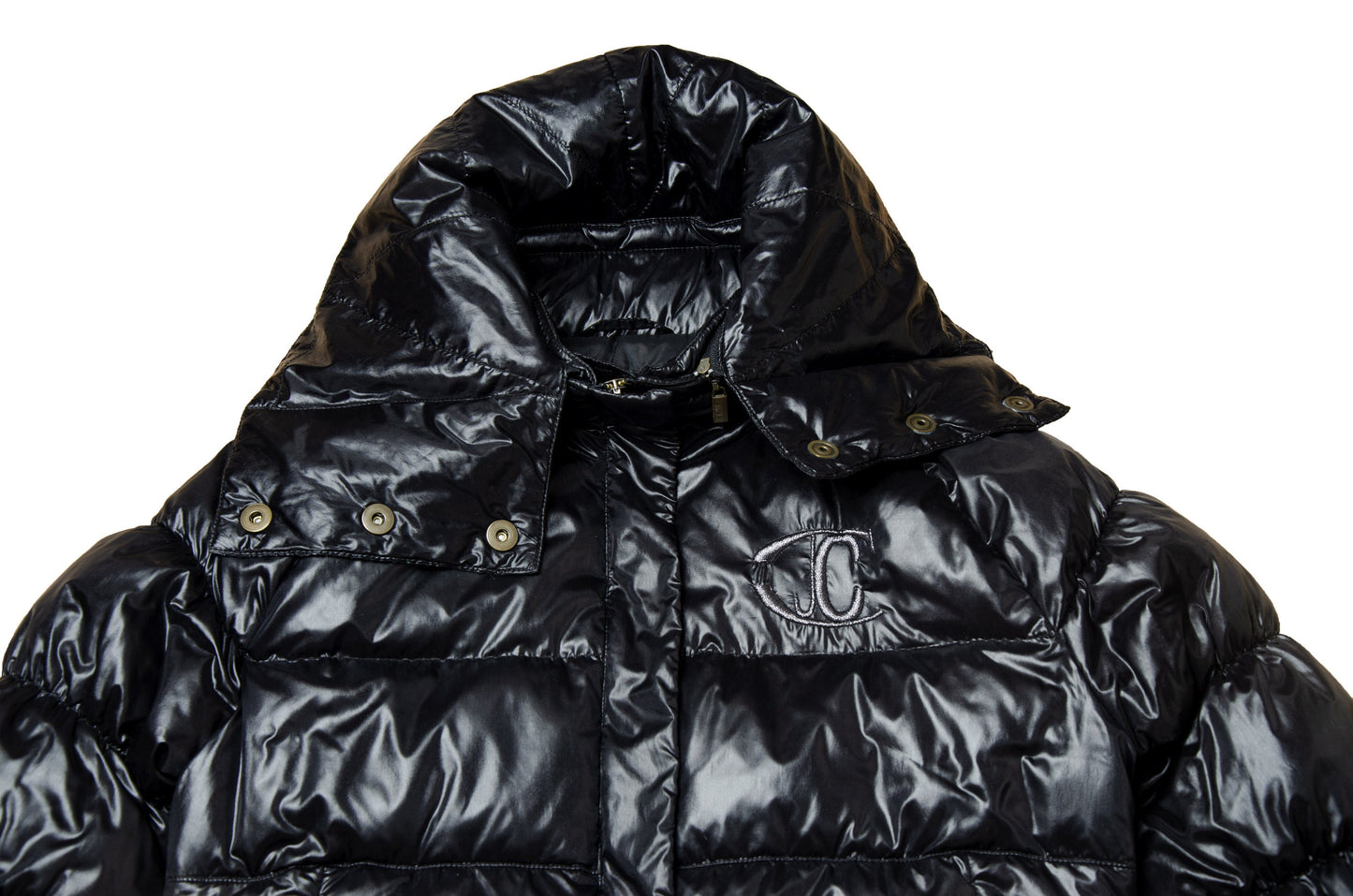 Roberto Cavalli flared sleeves cropped puffer jacket / Vintage archive Cavalli high neck puffy down jacket