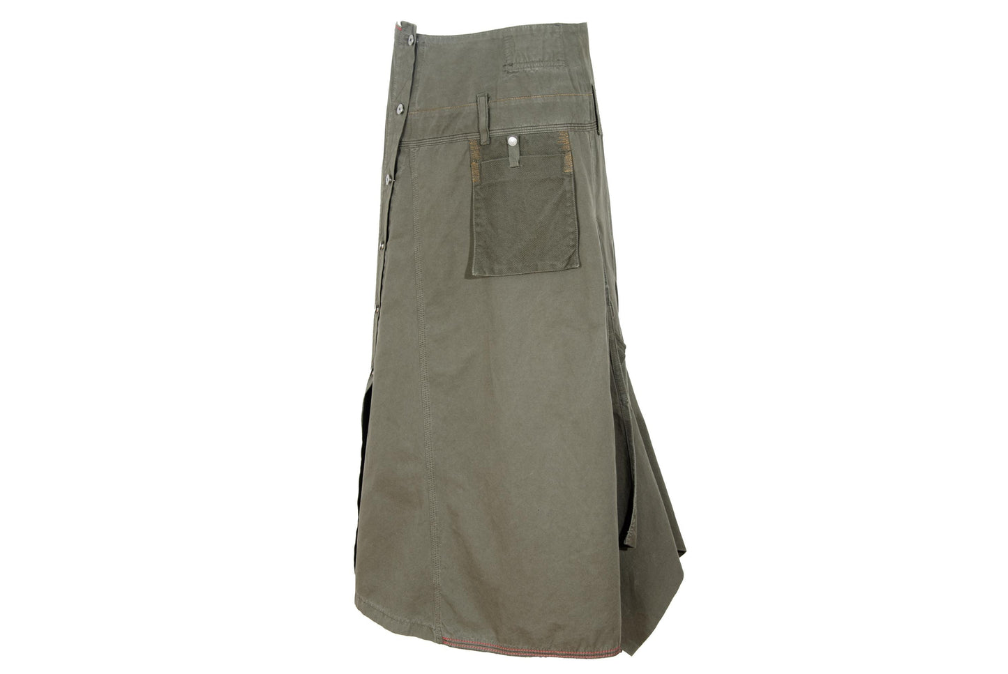 F/W 2003 Marithé + François Girbaud utility asymmetrical cargo skirt / Made in Italy