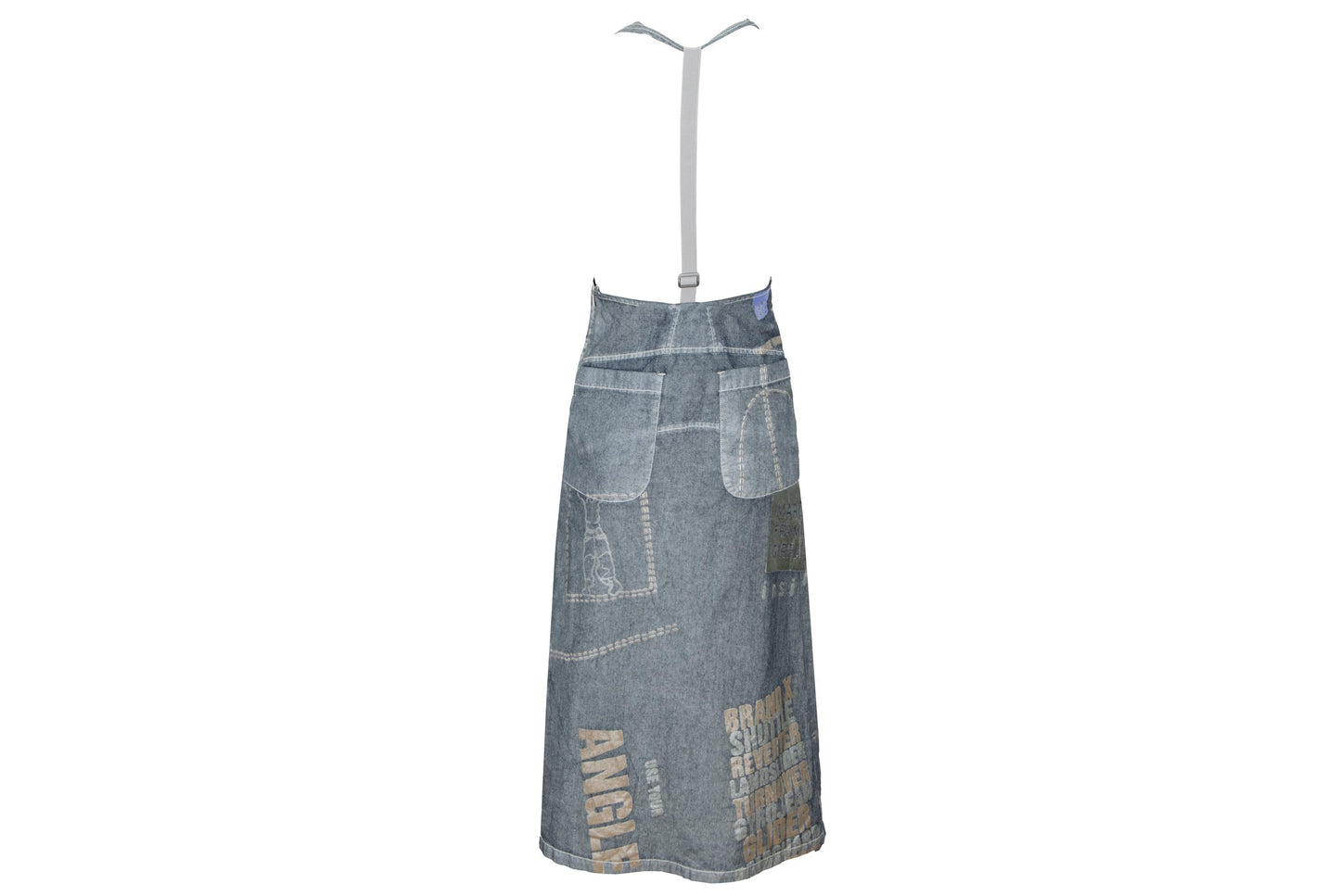 2000s Marithé + François Girbaud denim relaxed apron dress / Made in Italy