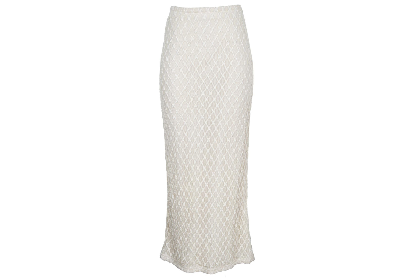 Vintage Y's "I Wish" by Yohji Yamamoto cream lace maxi skirt / Made in Japan