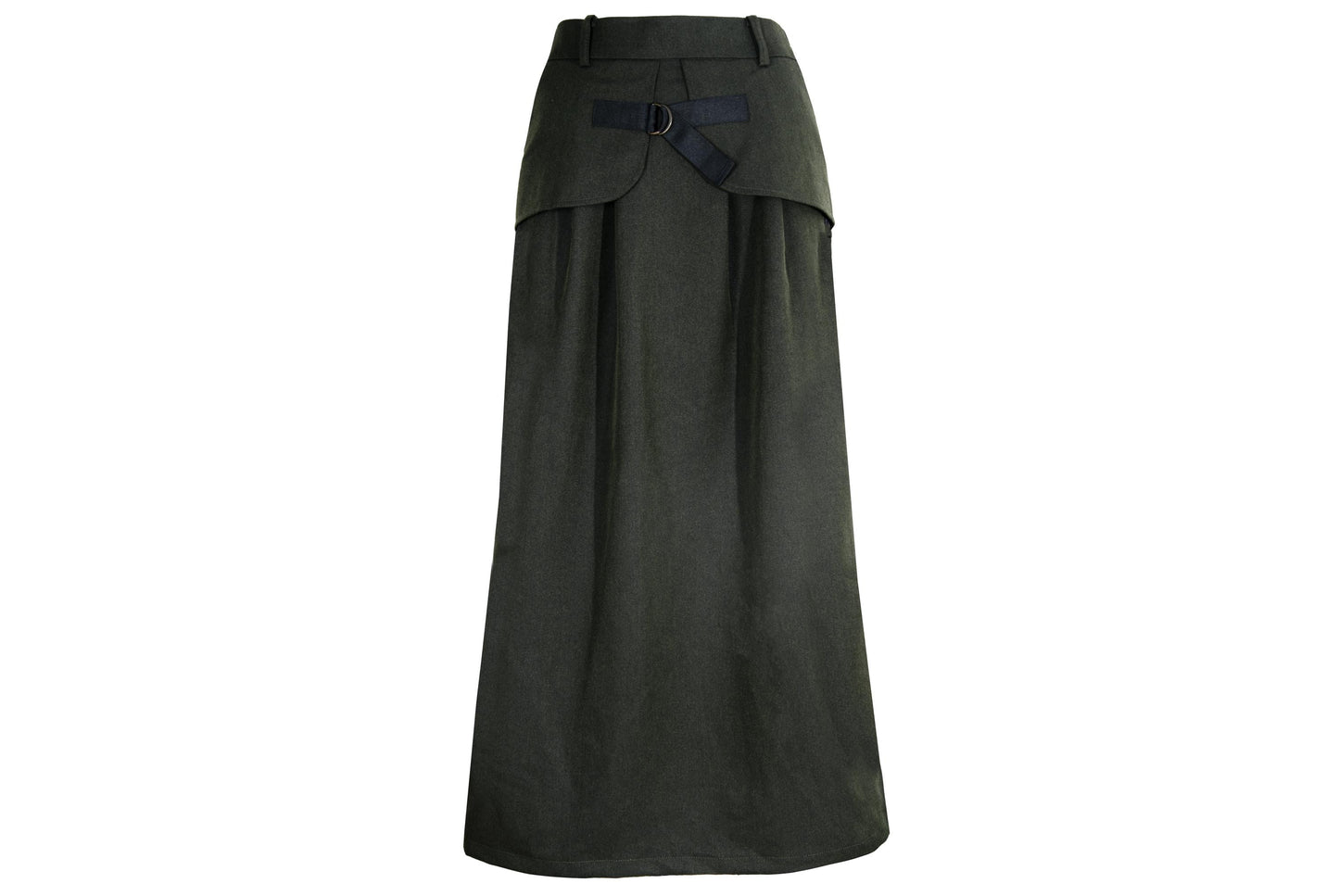Vintage Atsuro Tayama army green layered skirt / Made in Japan