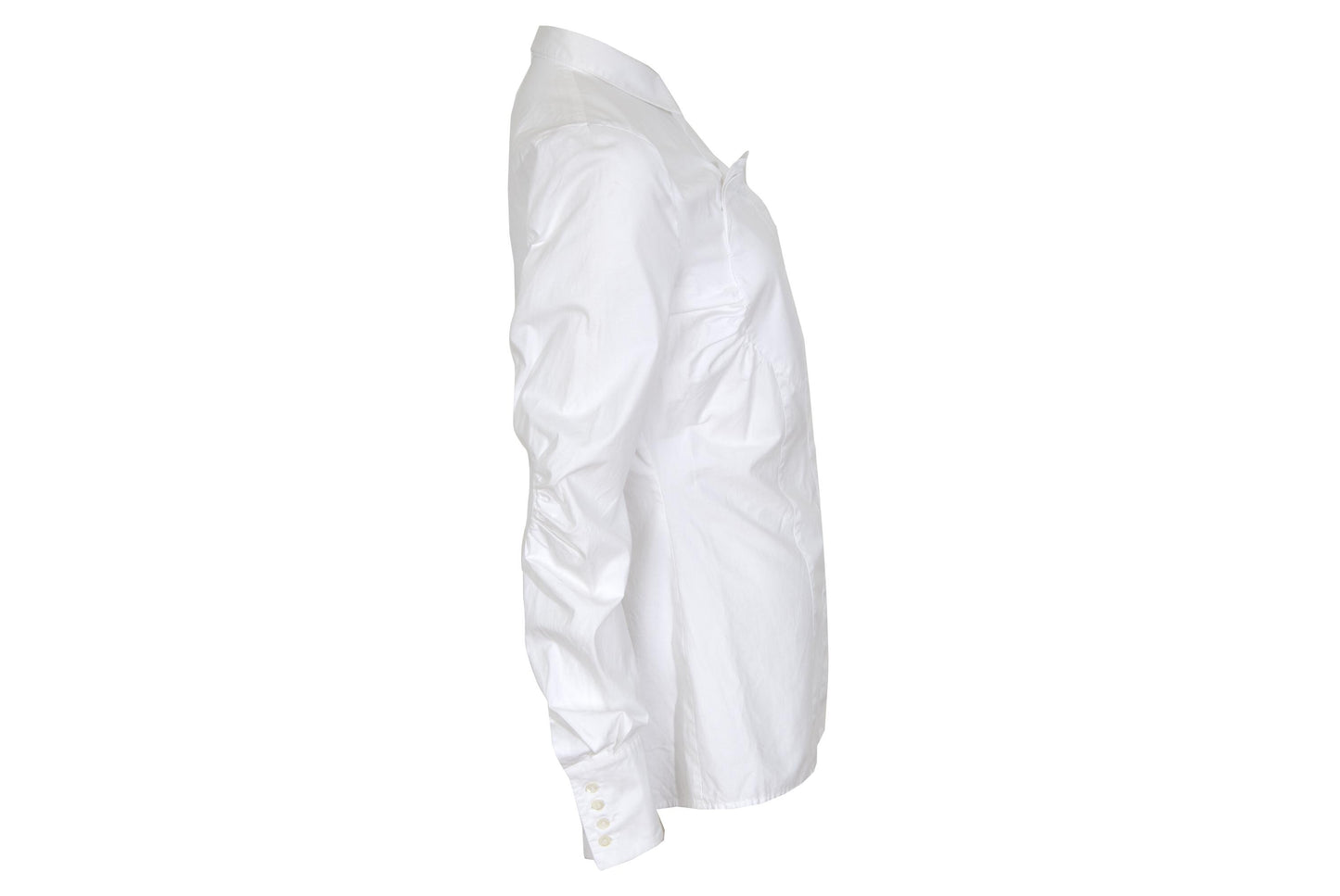 Vintage Gaetano Navarra white button down poplin shirt with heart shaped insert