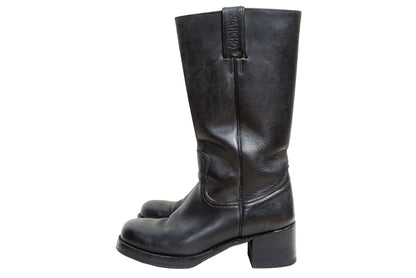 Vintage black leather Sancho Campus boots - Women's size 39