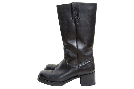 Vintage black leather Sancho Campus boots - Women's size 39