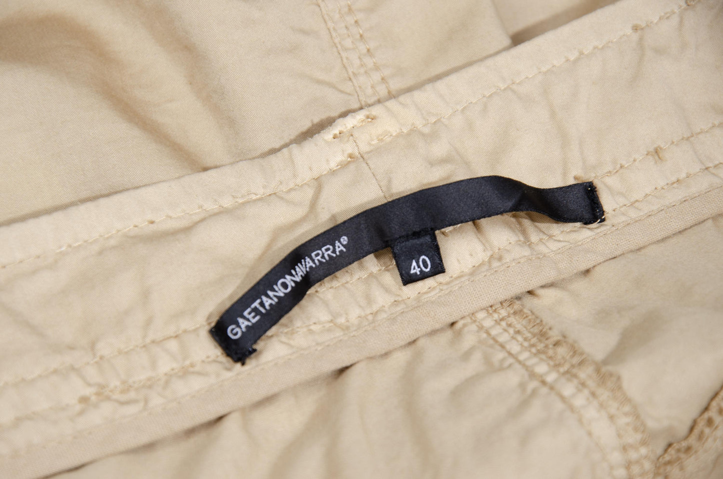 Vintage Gaetano Navarra asymmetrical army inspired mini skirt with leather belt - Made in Italy