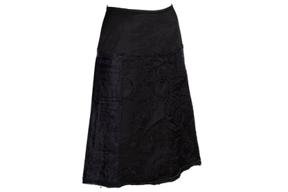 90s Kaat Tilley tie corset back midi skirt / Made in Belgium