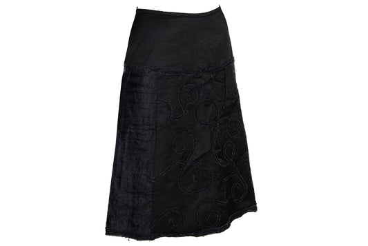 90s Kaat Tilley tie corset back midi skirt / Made in Belgium