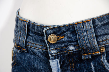 2000s Galliano low rise patchwork jeans / Made in Italy