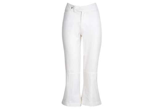 Vintage Prada Linea Rossa white nylon sporty 3/4 capri pants / Made in Italy