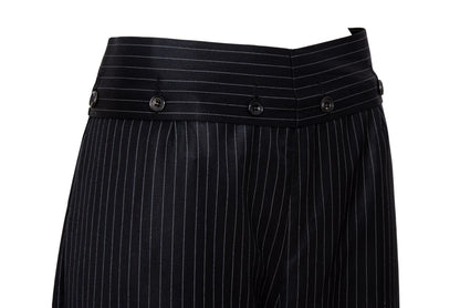 Vintage Marcel Marongiu menswear inspired wool wide leg pants / Made in France