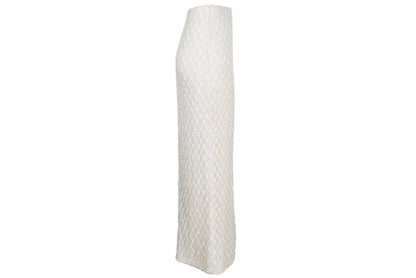 Vintage Y's "I Wish" by Yohji Yamamoto cream lace maxi skirt / Made in Japan