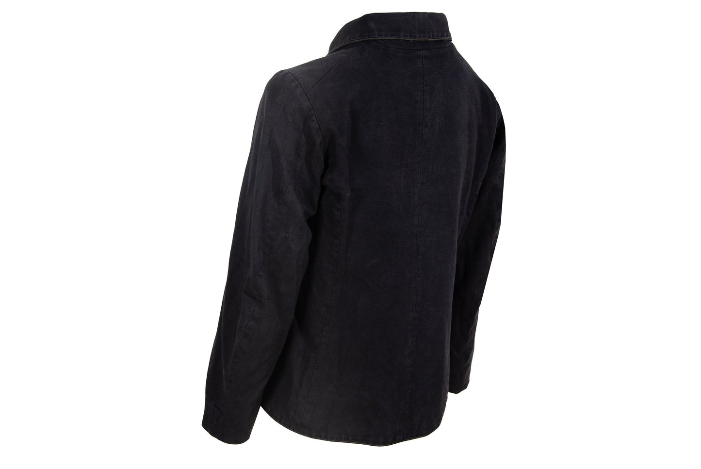 Marc Le Bihan cotton & silk structured rounded button front jacket / Made in France