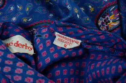 1970s René Derhy Indian bib dress