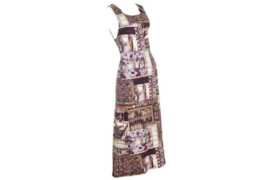 Vintage French designer patchwork print jacket and skirt set