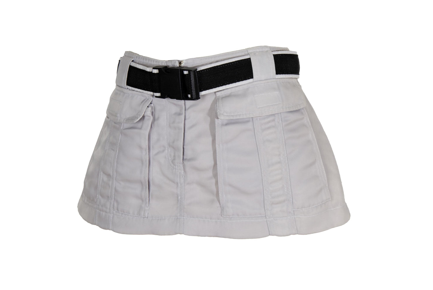 Jean-Paul Gaultier technical micro cargo skirt / Vintage JPG clip buckle mini skirt / Made in Italy